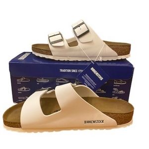 White Birkenstocks Never Worn